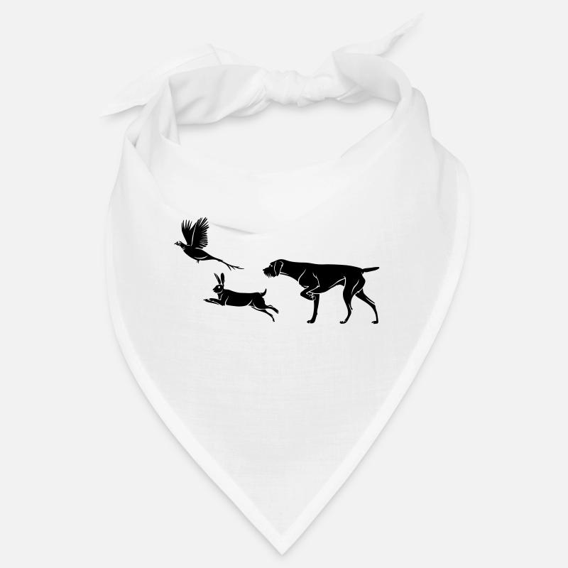 German Wirehaired - Pheasant - Rabbit - negative Bandana