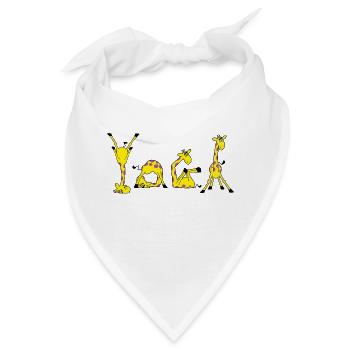 Power Yoga Giraffe - YOGA - Bandana - Weiß - Vorne