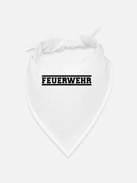 Feuerwehr - Bandana - Weiß