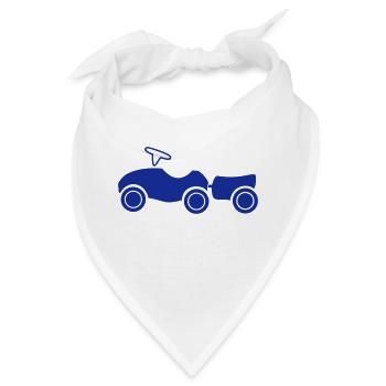 Rutscheauto mit Anhänger - Bandana - Weiß - Vorne