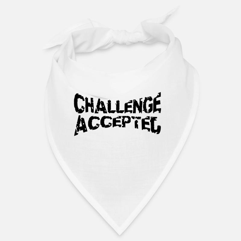 Cooler Stempel Challenge Accepted Bandana