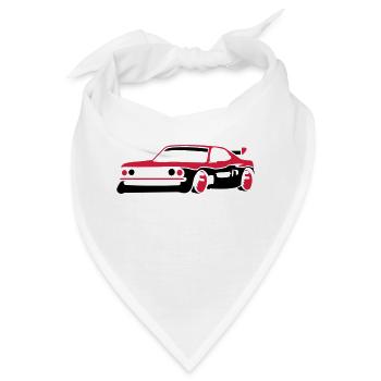 Rennauto Sportwagen Tuning Car - Bandana - Weiß - Vorne