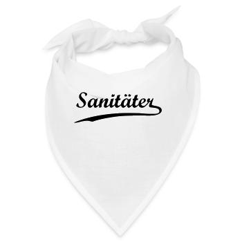 Sanitäter - Bandana - Weiß - Vorne