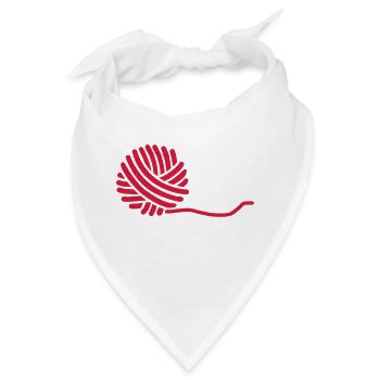 Wolle - Bandana - Weiß - Vorne