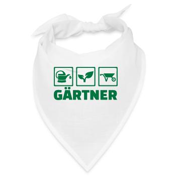 Gärtner - Bandana - Weiß - Vorne