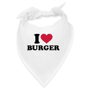 Burger - Bandana - Weiß - Vorne