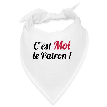 c'est MOI le Patron ! - Bandana - Weiß - Vorne