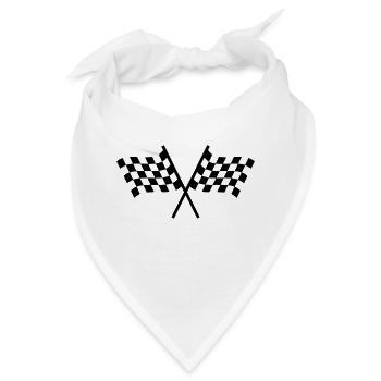Racing flags - Bandana - Weiß - Vorne