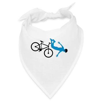 fahrradunfall sturz fahrradhelm fahrrad fahren stu - Bandana - Weiß - Vorne
