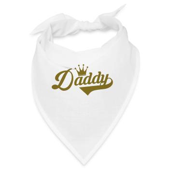 Dad / Daddy / Papa / Vati / Pappa / Fête des pères - Bandana - Weiß - Vorne