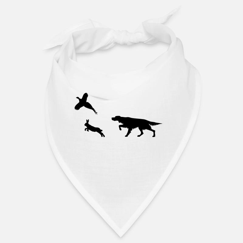 Irish Setter - Bunny & Pheasant - Silhouette Bandana