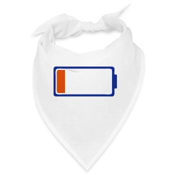 schwaches Schlagzeug-Symbol - Bandana - Weiß - Vorne
