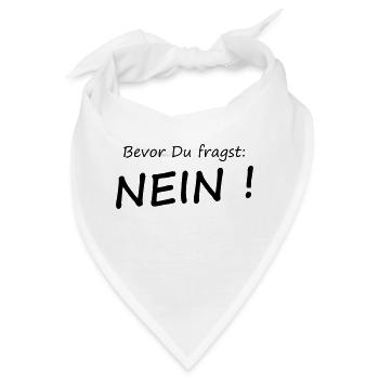 Bevor Du Fragst - Bandana - Weiß - Vorne