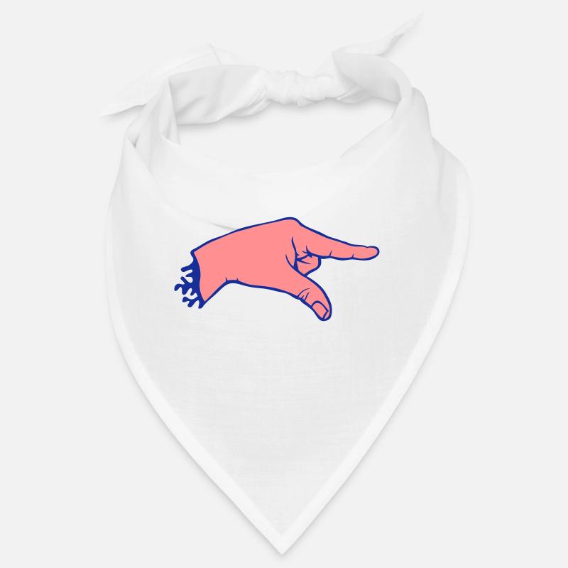 main doigt montre pointe 2 Bandana