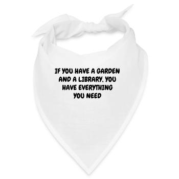 Garden - Gardener - Gardening - Green - Nature - Bandana - Weiß - Vorne