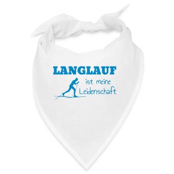 Langlaufen / Langlauf / eislaufen / Langläufer - Bandana - Weiß - Vorne