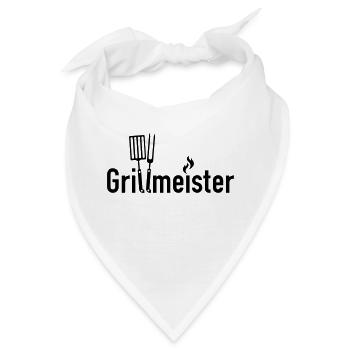 Grillmeister - Grillmaster - Bandana - Weiß - Vorne