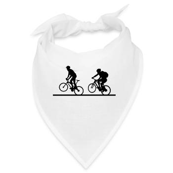 Radfahren, Radfahrer, Biker - Bandana - Weiß - Vorne