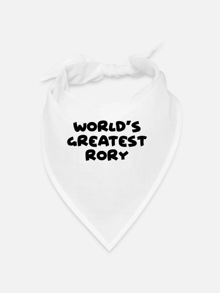 worlds greatest rory name - Bandana - white - Front