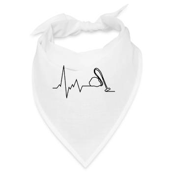 herzschlag staubsauger - Bandana - Weiß - Vorne