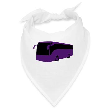 Reisebus - Bandana - Weiß - Vorne