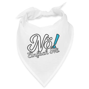Nö! - Bandana - Weiß - Vorne