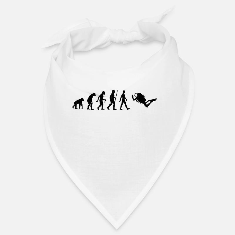 Evolution Mensch Affe Taucher Tauchen Sporttauchen Bandana