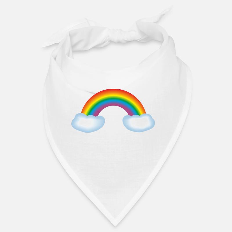 Regenbogen mit Wolken Bandana