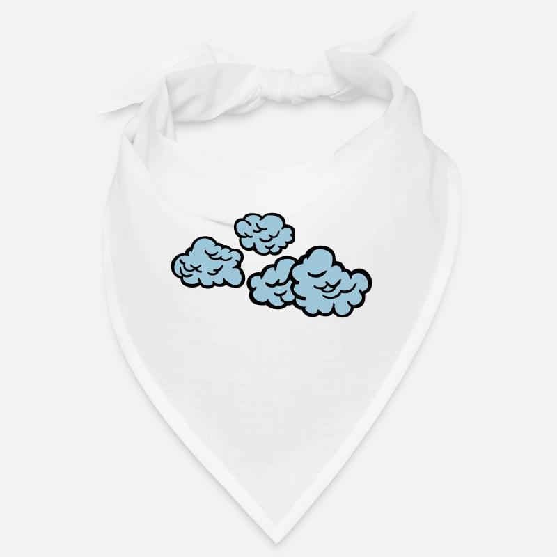 Wolken - Bandana - Weiß