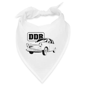  ddr republik nostalgie symbol oldtimer - Bandana - Weiß - Vorne