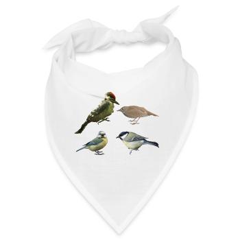 Singvögel - Bandana - Weiß - Vorne