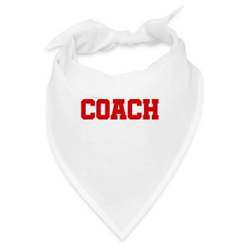 Coach - The best Coach - Der beste Trainer - Bandana - Weiß - Vorne
