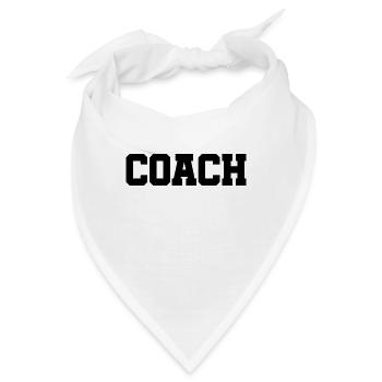 Coach - The best Coach - Der beste Trainer - Bandana - Weiß - Vorne