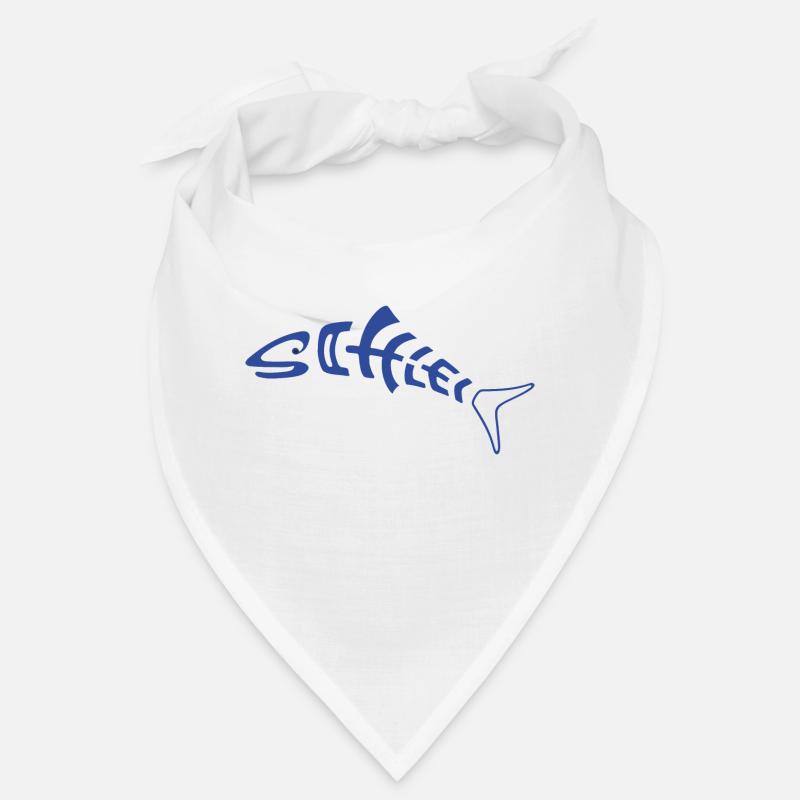 Schleifisch blau Bandana