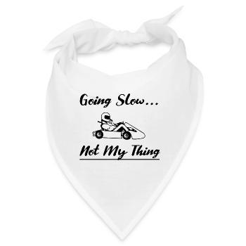 Kartsport - Go Kart - Rennkart - Kart - Bandana - Weiß - Vorne