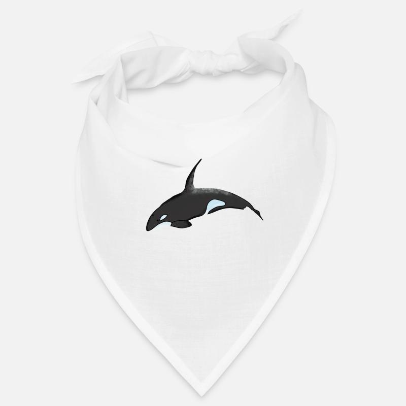 Orca Night Sky Cartoon Print Bandana
