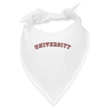 University, Universität - Bandana - Weiß - Vorne