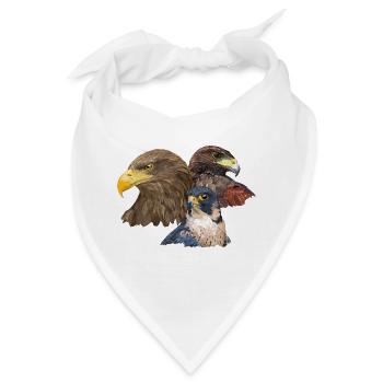 Pigargo und Falke - Bandana - Weiß - Vorne