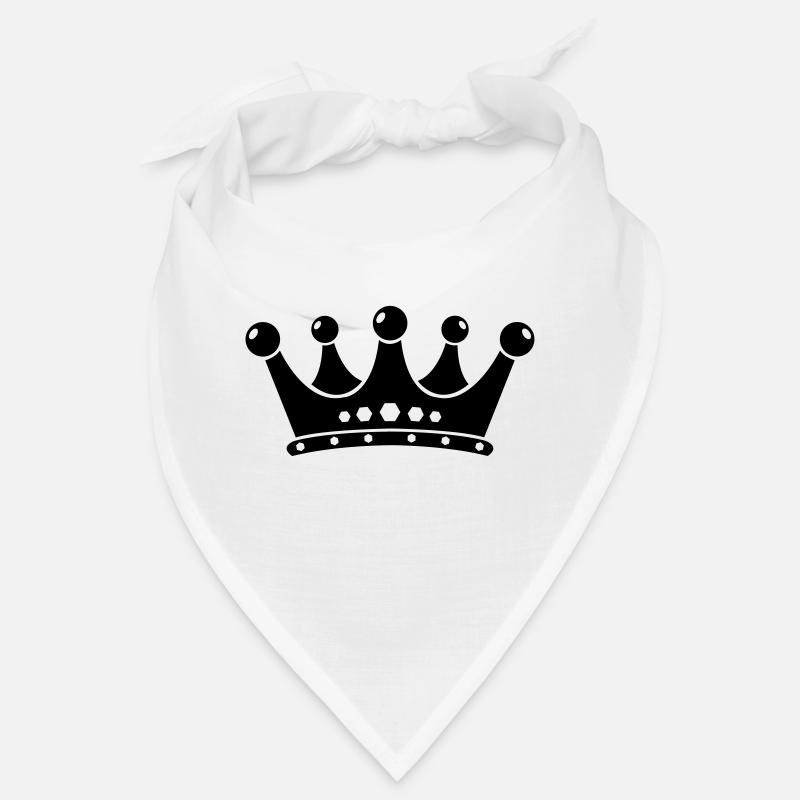 krone - Bandana - Weiß