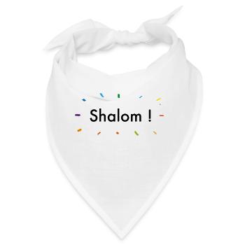 shalom! - Bandana - Weiß - Vorne