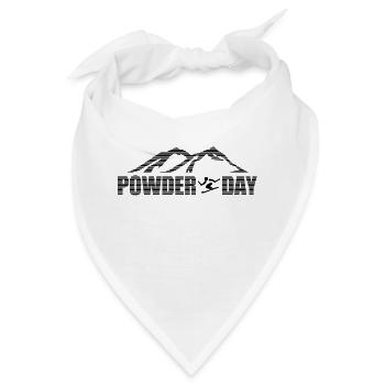 Powder Day, Skistreife - Bandana - Weiß - Vorne