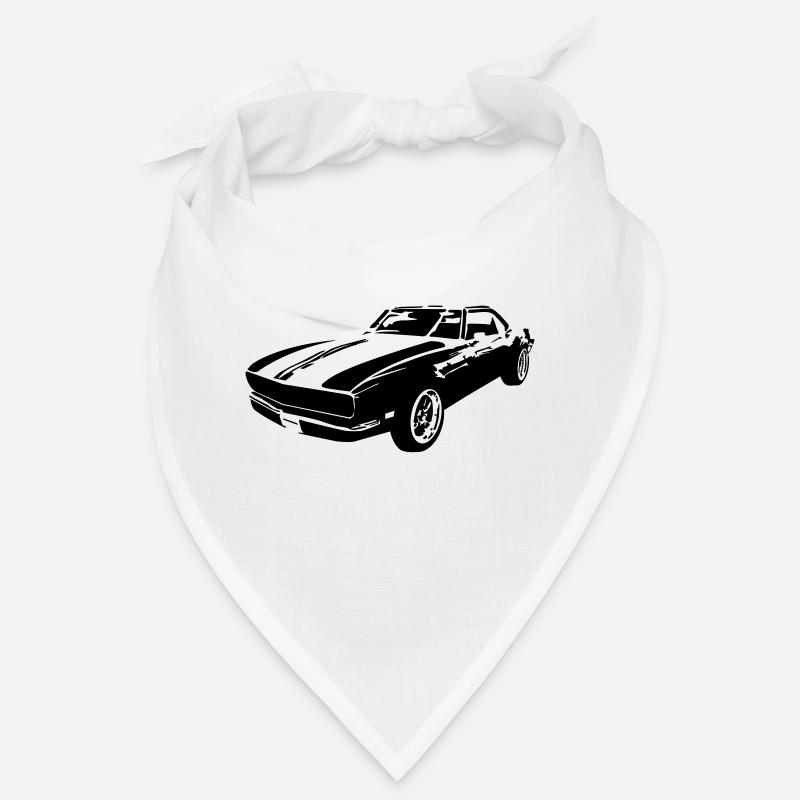 Revved Elegance : Classic Muscle libéré - Bandana - blanc