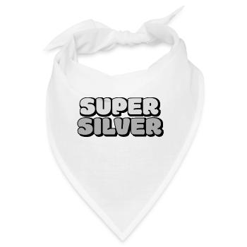 super silver - Bandana - Weiß - Vorne