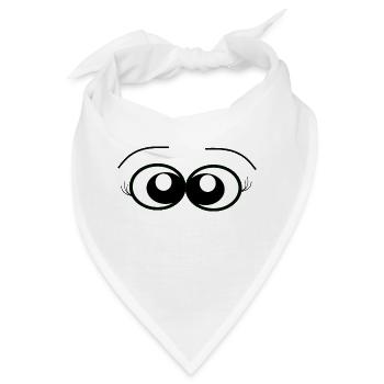 Augen female 2 - Bandana - Weiß - Vorne