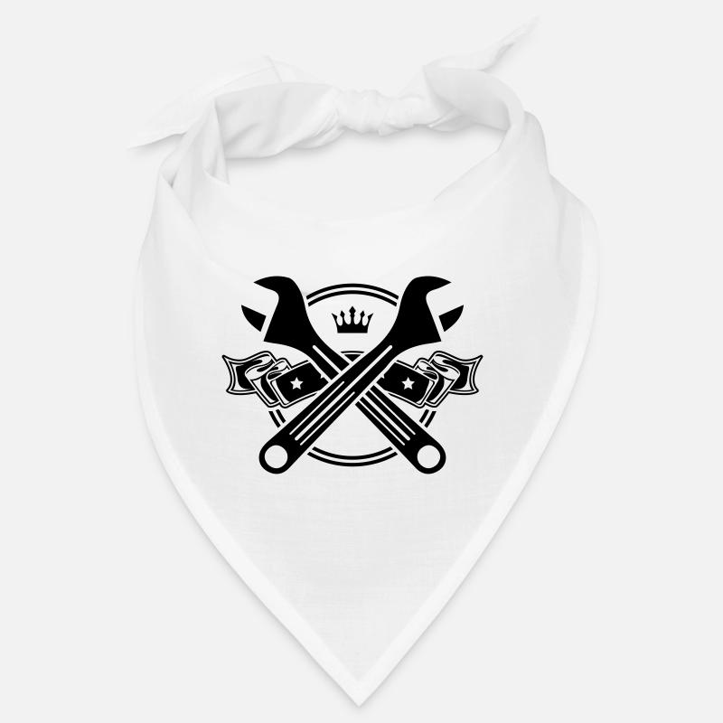 Clé de la clé icon symbole - Bandana - blanc