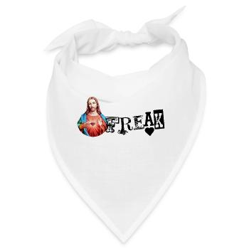 JESUS FREAK | Jesus Christ | Jesus Christus - Bandana - Weiß - Vorne