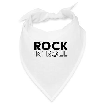 Rock 'n' Roll / Rock And Roll / Rock & Roll - Bandana - Weiß - Vorne