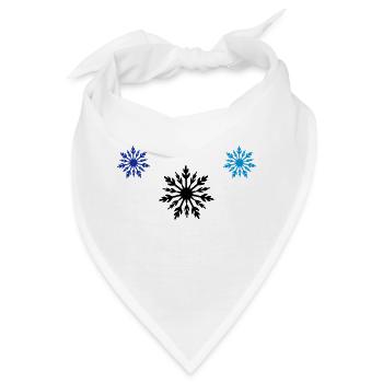 sterne frost - Bandana - Weiß - Vorne