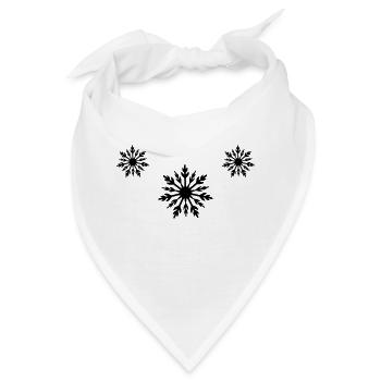 sterne frost - Bandana - Weiß - Vorne
