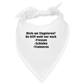 Fressen schlafen trainieren für optimales wachstum - Bandana - Weiß - Vorne